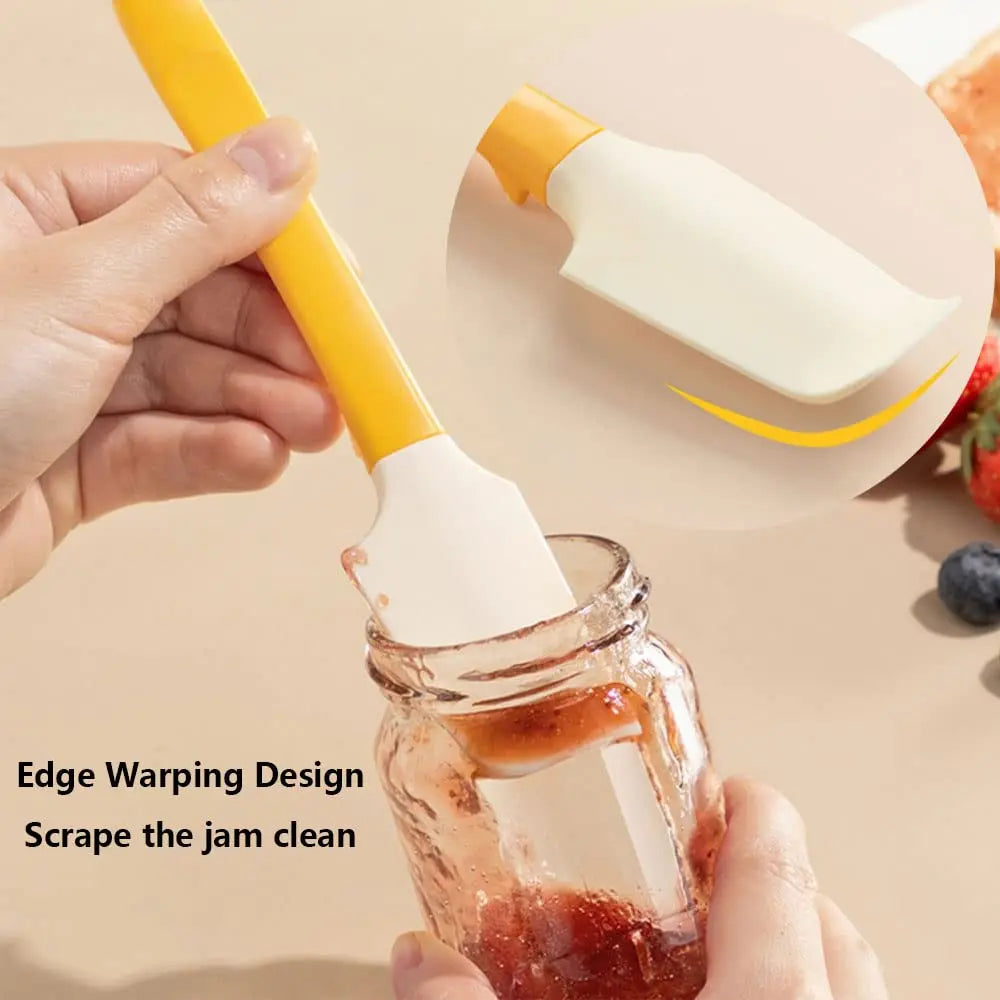 Silicone Butter & Jam Spreader Spatula – BPA-Free Non-Stick Heat Resistant Kitchen Tool for Bread, Breakfast & Baking Use