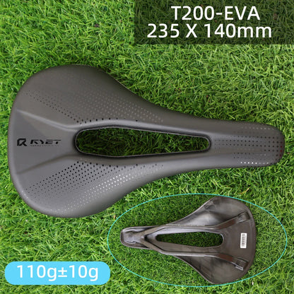 RYET 3D Printed Carbon Bike Saddle — 140/143mm Lightweight Road & MTB Cycling Seat with EVA Cushion