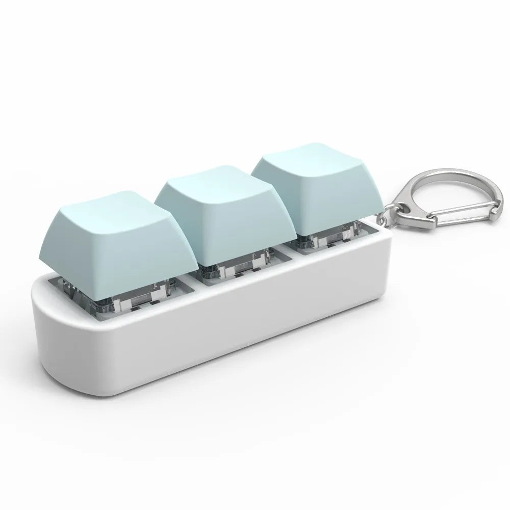 DIY Keyboard Key Toy - Stress Relief Fidget Button Keychain & Fidget Keycap Toy