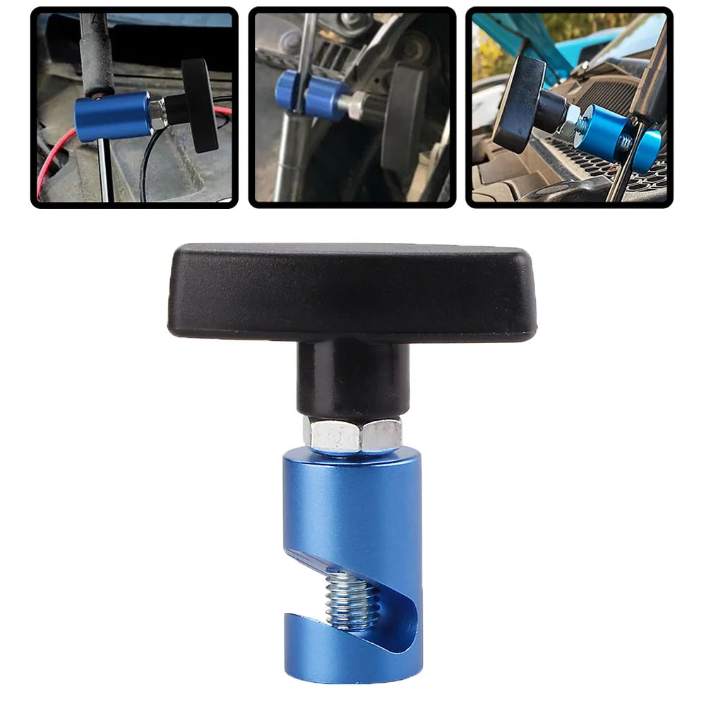 Aluminum Car Hood Holder: Anti-Slip Engine Cover Lifting Support Rod - Trunk Air Pressure Clamp for Secure Fixing, Essential Car Tool Accessory