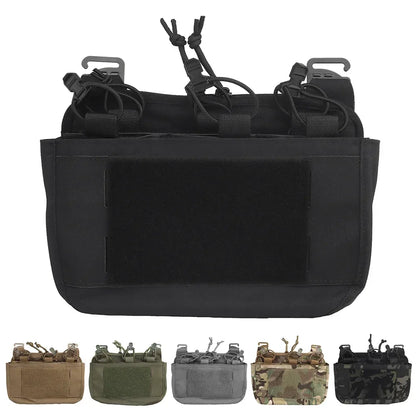 G-Hook DOPE Front Flap Double Stack Abdominal Fanny Pack – Triple Magazine Kangaroo Pouch for FCPC/FCSK Plate Carrier Vest