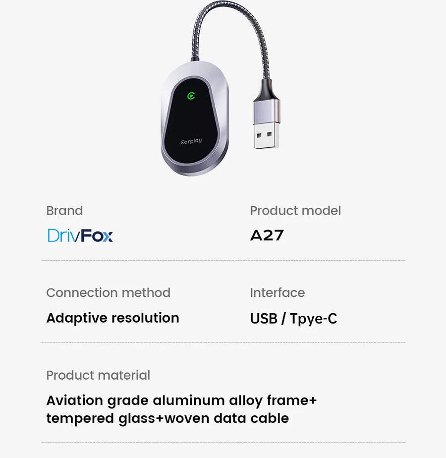 2025 Upgrade Wireless CarPlay & Android Auto AI Box – Dual-Band WiFi Bluetooth Auto Connect for iPhone & Android