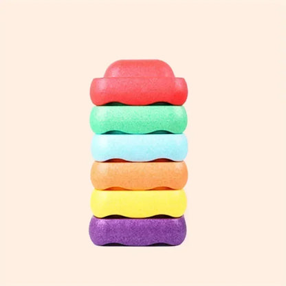 3Pcs Children's Balance Training Foam Tubes – Sensory Stacking Stones for Outdoor Games, Baby Sports Toys Gift