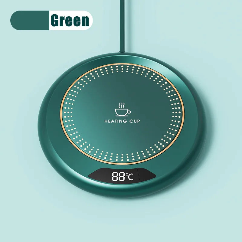 Thermostatic USB Heating Coaster with 3-Speed Adjustment – 55°C Constant Temperature for Home Use