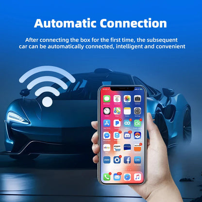 EKIY 2-in-1 Wireless CarPlay & Android Auto Adapter — AI Smart Box for Cars with Wired CarPlay Support
