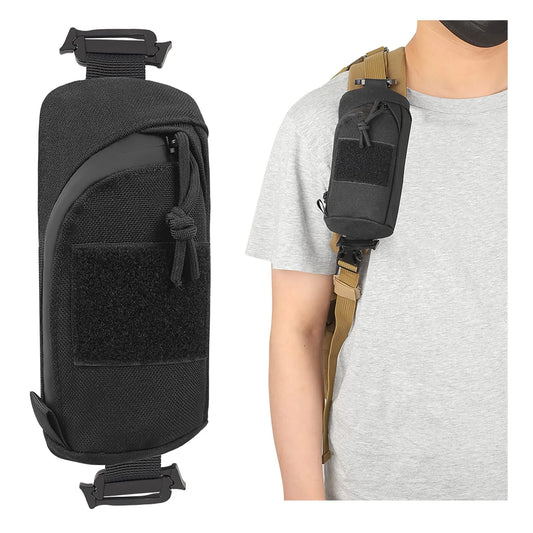 Tactical Molle Backpack Shoulder Strap Accessory Pouch | Multifunctional Military EDC Tool Pockets | Small Compact Pouches