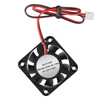 4PCS 3D Printer Cooling Fan - 4010 Blower, 40x40x10mm, Hydraulic Bearing Brushless DC - 12V 24V Cooling Fans