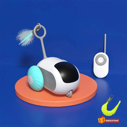 Smart Cat Toy Car – 2-Mode Automatic Remote-Controlled Interactive Toy for Cats & Dogs