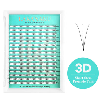 LAKANAKU 320 Fans Premade Volume Lashes – Fluffy Imported Material Eyelash Extensions, All Sizes