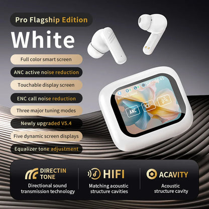 New Full Touch ANC Bluetooth 5.4 Earphones – HiFi Stereo Noise Cancelling Wireless In-Ear Earbuds with Mic & ENC