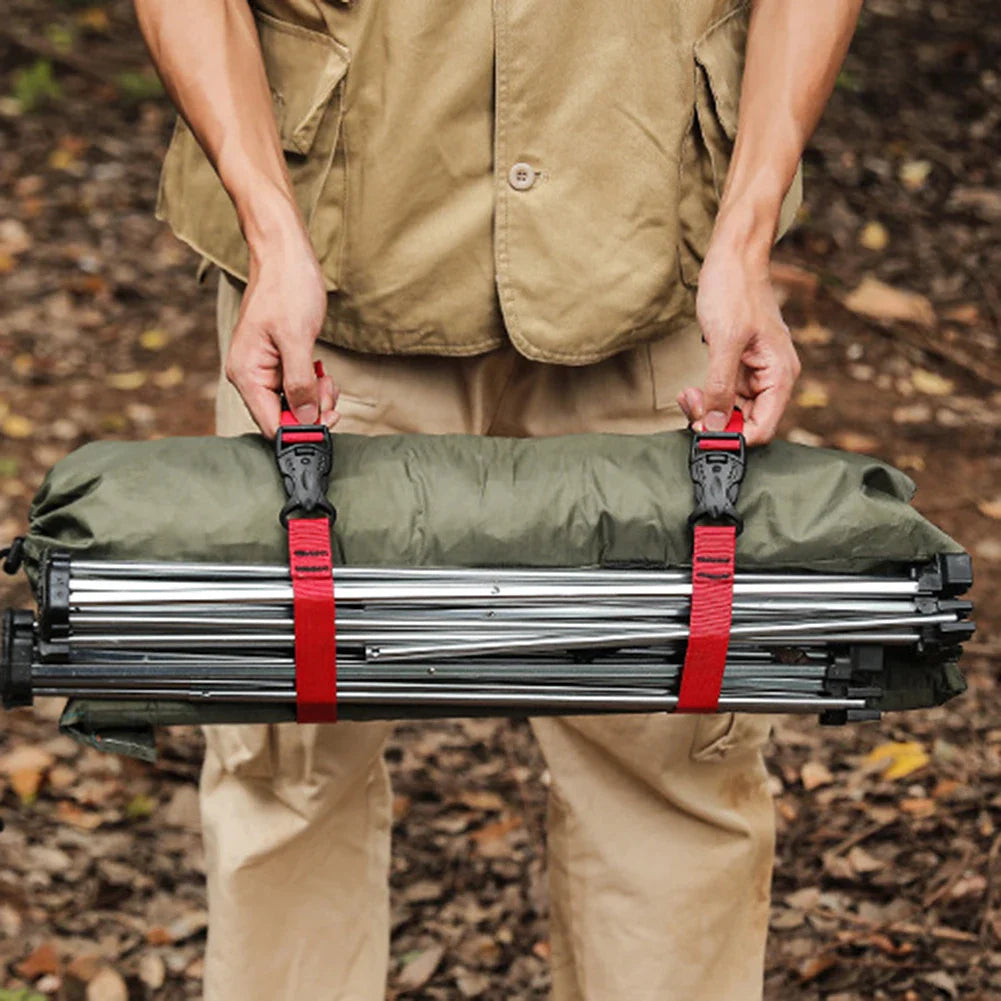1/2/4PCS Portable Cargo Tie Down Strap - Quick Release Buckle Luggage Belt for Camping & Hiking | 50/100/150cm Baggage Secure Strap