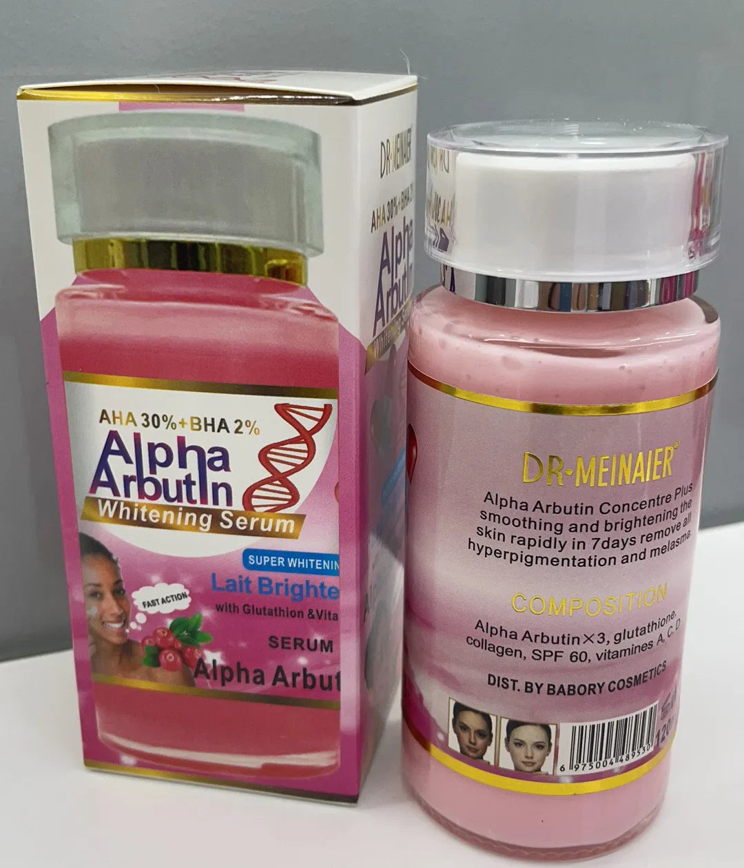 Alpha Arbutin Serum with AHA 30% & BHA 2% – Brightening & Moisturizing Face Care for Dull, Dark Skin