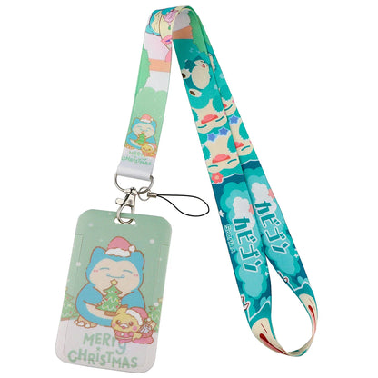 FI24 Japanese Anime Lanyard – Student Card & Badge Holder, Neck Strap for Phone, Subway & Access Cards, Gift for Kids