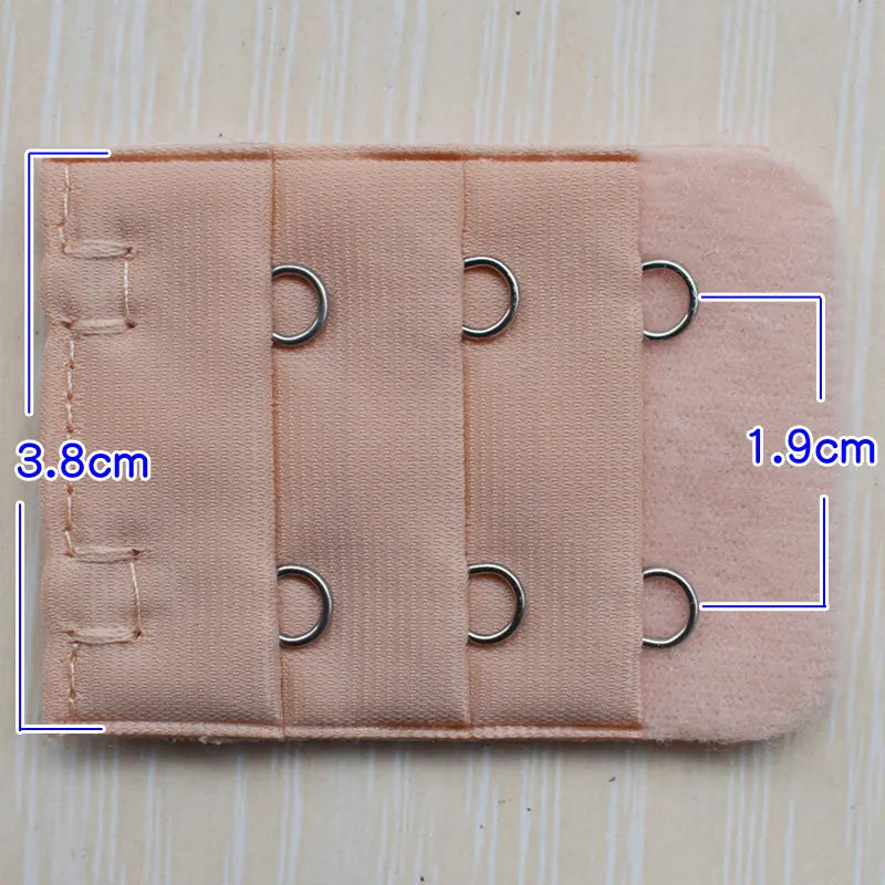 3.8cm 2-Hook Bra Extender Clip – Adjustable Back Belt Buckle for Women’s Underwear & Soft Bra Extension
