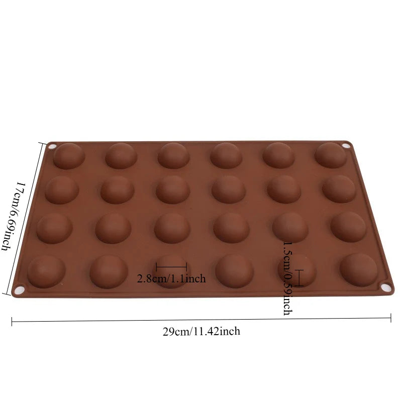 3D Ball Half-Sphere Silicone Mold — DIY Baking Tool for Pudding, Mousse, Chocolate, and Cake, Kitchen Accessories
