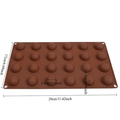 3D Ball Half-Sphere Silicone Mold — DIY Baking Tool for Pudding, Mousse, Chocolate, and Cake, Kitchen Accessories