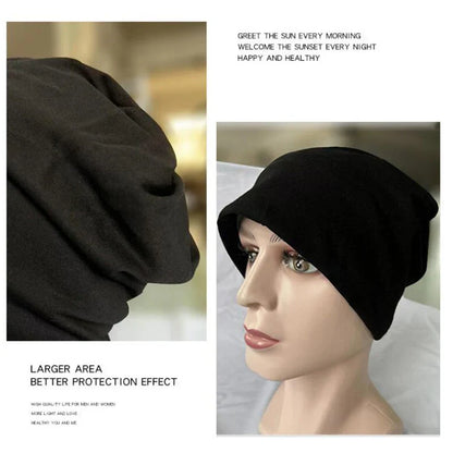 EMF Protection Beanie - Unisex Anti-Radiation Silver Fiber Cap for Electromagnetic Wave Shielding, RF/Microwave Protection Hat