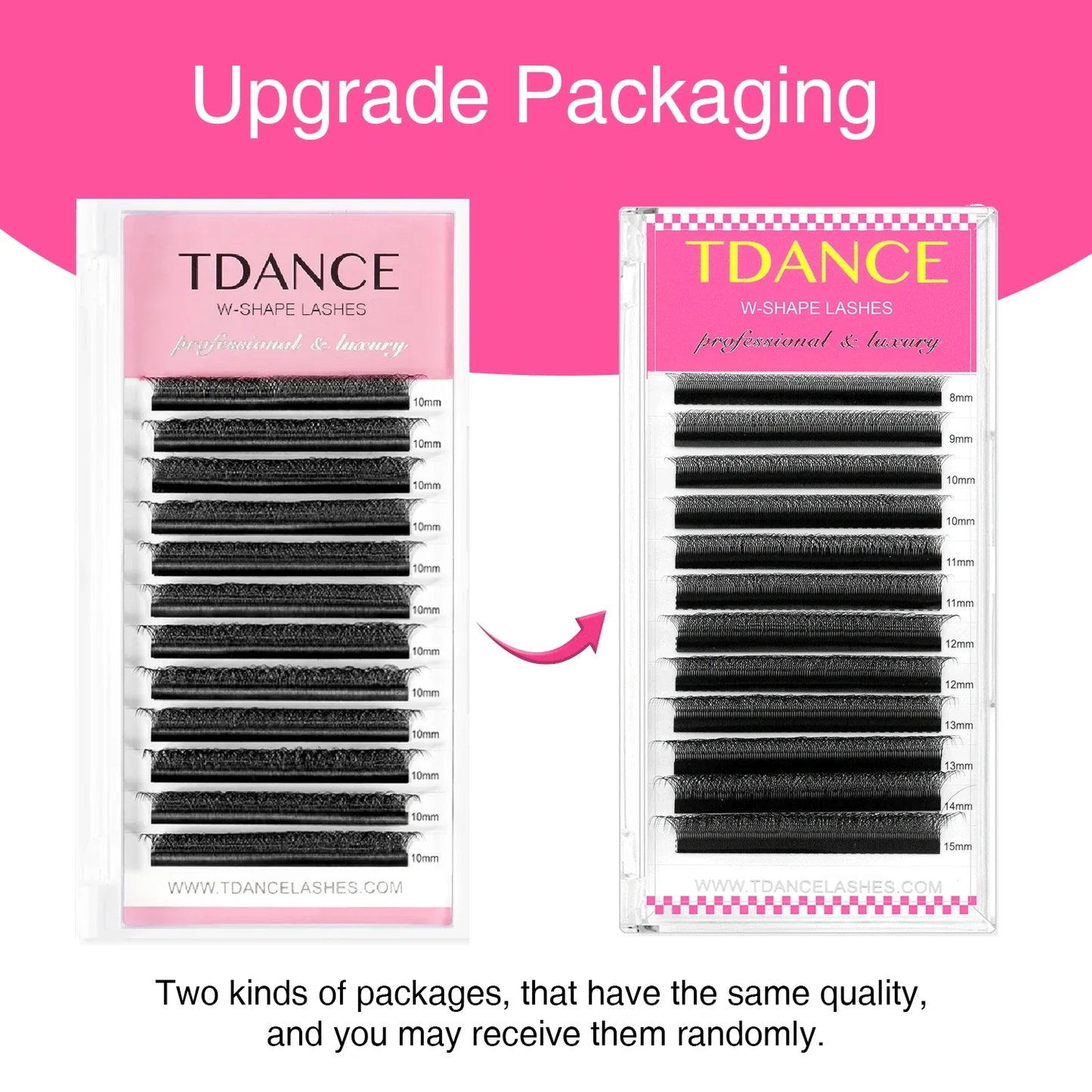 TDANCE 3D–6D Premade Fan Eyelash Extensions – W Style Faux Mink Natural Soft Volume Bloom Lashes