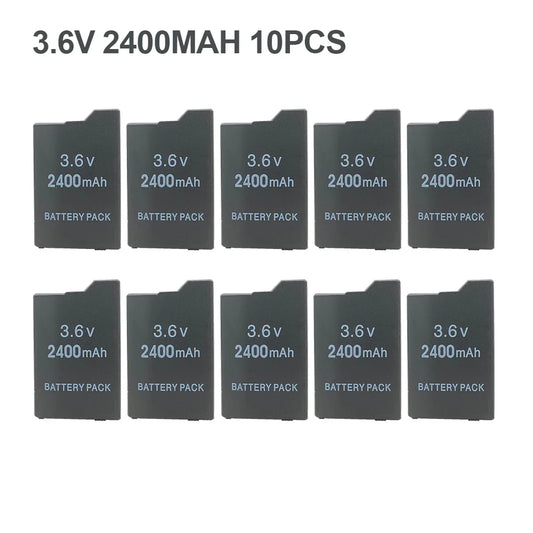 10PCS 3.6V 2400mAh Li-ion Rechargeable Battery for Sony PSP2000/3000