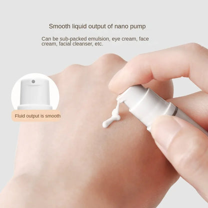 5-15ml Clear Refillable Airless Pump Bottle Set – Travel Cream, Lotion & Spray Containers for Toiletries