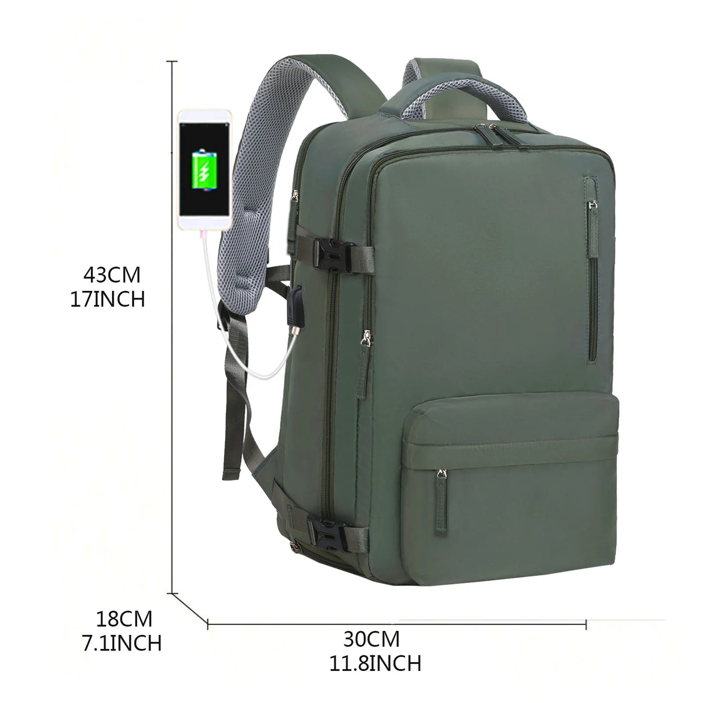 Waterproof Laptop Backpack for Women - Travel Leisure Backpack for Men - with Shoe Compartment for 15 Inch Computer