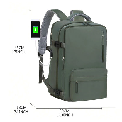 Waterproof Laptop Backpack for Women - Travel Leisure Backpack for Men - with Shoe Compartment for 15 Inch Computer