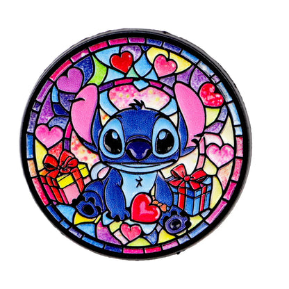 Cute Alien Enamel Pin – Round Lapel Brooch for Backpack, Clothing & Cosplay Accessories