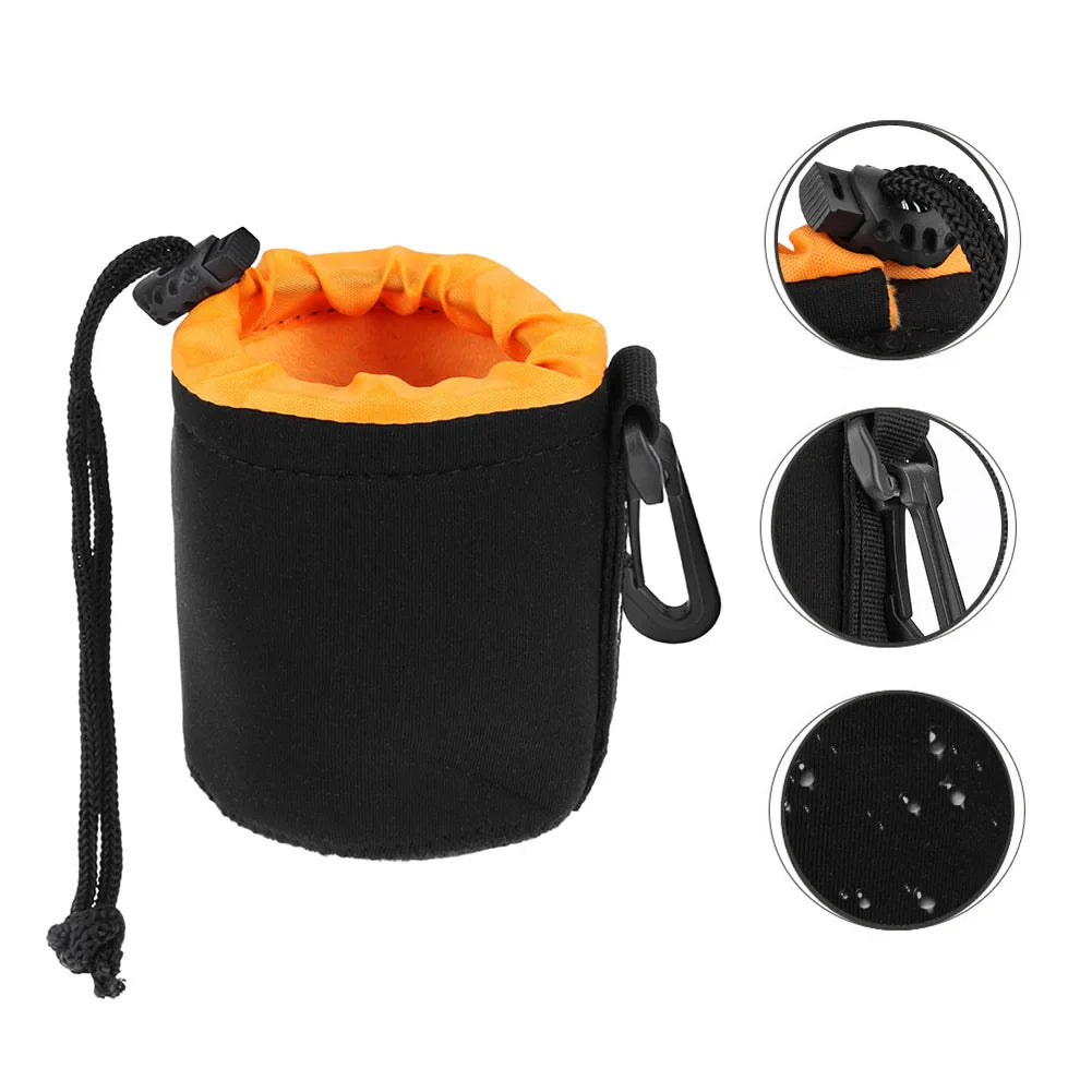 Neoprene Camera Lens Pouch — Waterproof Soft Case for Canon, Sony & Most DSLR Cameras