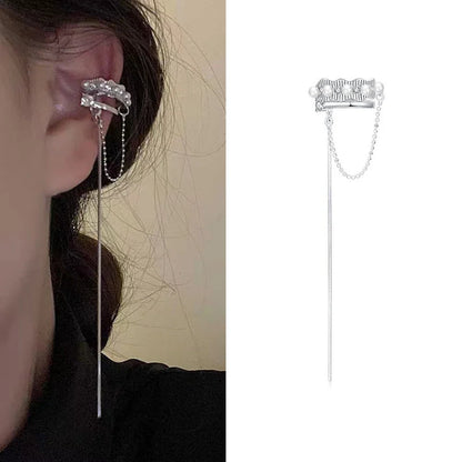 Delicate Tassel Clip-On Earrings – No-Piercing Ear Cuffs for Women, Fashion Jewelry Gifts