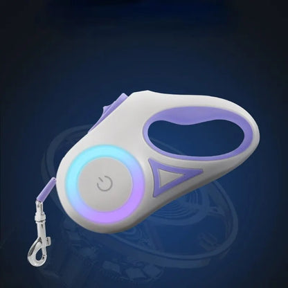 LED Flashlight Pet Leash - Retractable Lighted Night Outdoor Walking - Non-Slip Handle - 5M/3M - Dog Supplies