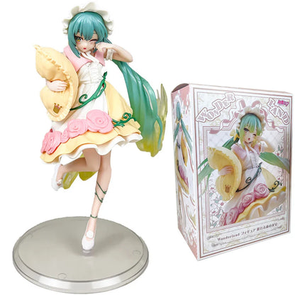 20CM Anime Hatsune Miku x Cinnamoroll Figure – Collectible Decorative Model, Kawaii Gift for Kids