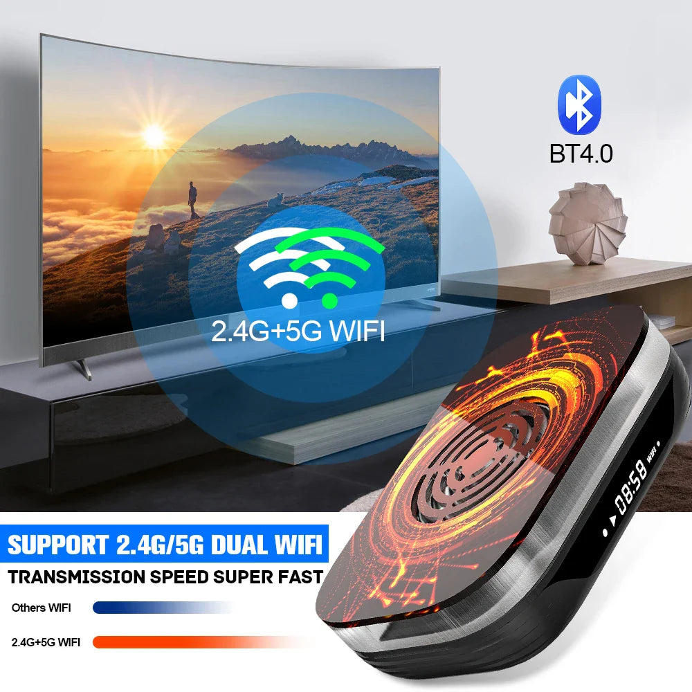 KINHANK Amlogic S905X4 Retro Video Game Console – Super Console X4 Plus with 90,000 Games, 60+ Emulators, 4K HD TV Box for Arcade/MAME/NAOMI