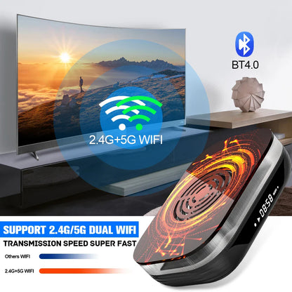 KINHANK Amlogic S905X4 Retro Video Game Console – Super Console X4 Plus with 90,000 Games, 60+ Emulators, 4K HD TV Box for Arcade/MAME/NAOMI