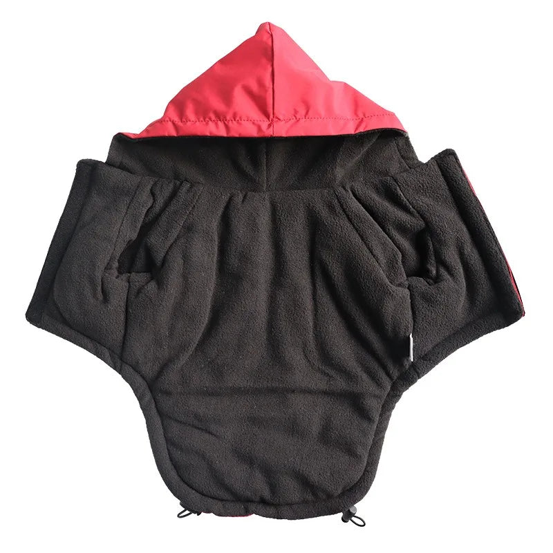 Waterproof Reflective Dog Coat – Warm Fleece Jacket for Small & Medium Dogs, Winter Raincoat for Puppies & Chihuahuas