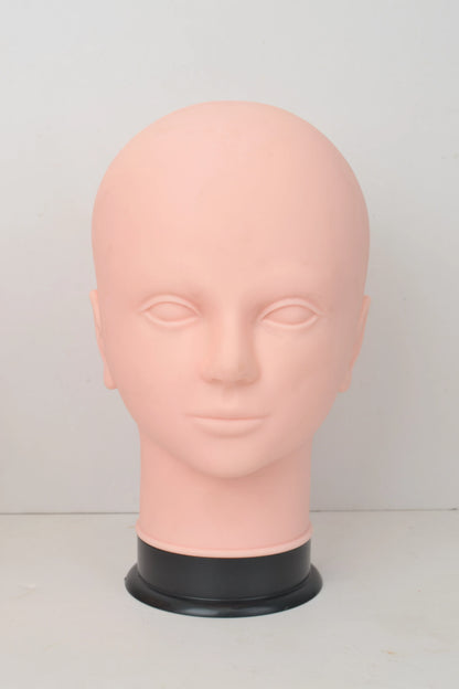 Mannequin Head Wig Stand — Adjustable Tripod Holder for Wig Making, Display, and Cosmetology Training
