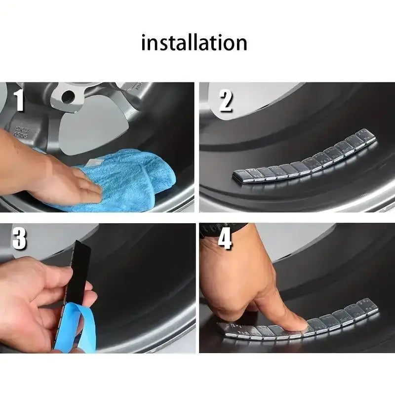 8/16PCS Car Wheel Balance Weights – Adhesive Iron Tire Balancer Blocks for Cars, Trucks & Motorbikes Wheel Fitting Kit