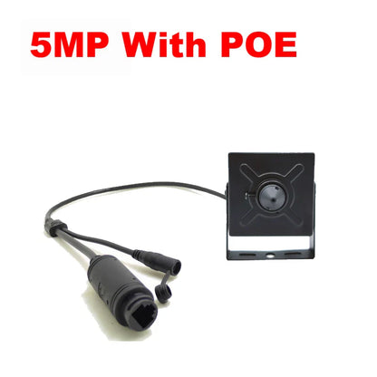 JIENUO 5MP Mini IP Camera – PoE HD CCTV Security Surveillance Camera with Audio, ONVIF Support for Indoor Home Monitoring (ICSee/Xmeye Compatible)