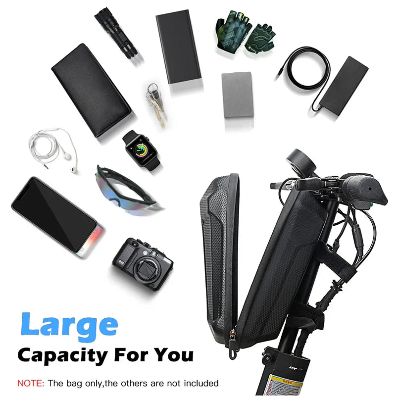Waterproof EVA Hard Shell Front Bag for Electric Scooter | Reflective Handlebar Hanging Storage Accessories | Compatible with Xiaomi M365