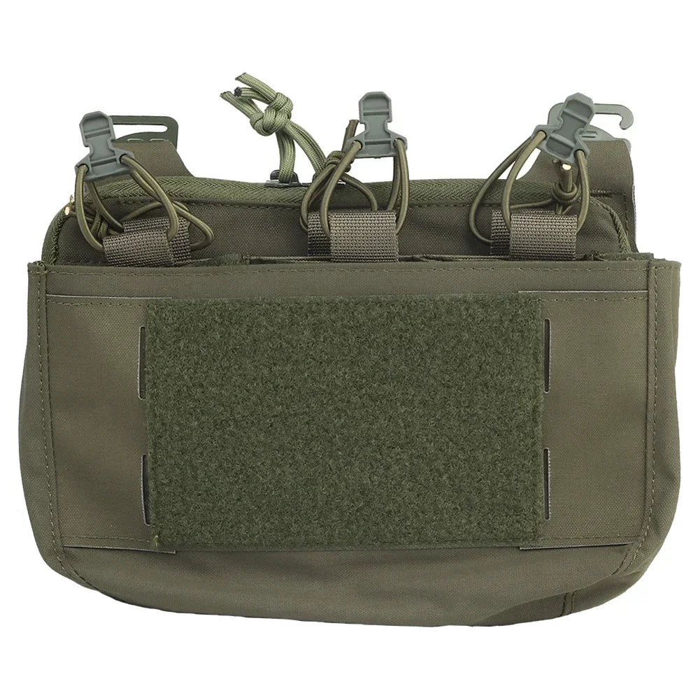 G-Hook DOPE Front Flap Double Stack Abdominal Fanny Pack – Triple Magazine Kangaroo Pouch for FCPC/FCSK Plate Carrier Vest