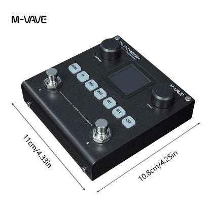 M-VAVE Blackbox Guitar/Bass AMP Modeler – Multi-Effects Processor, Rechargeable for Electric Guitar & Bass