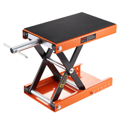 VEVOR Motorcycle Lift – Scissor Jack with 350/1100/1500 LBS Capacity, Wide Deck & Safety Pin for Bikes & Motorcycles