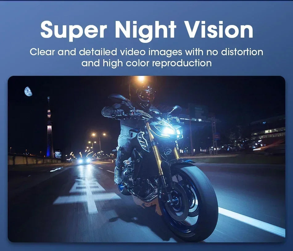 7-Inch Motorcycle GPS Navigation with Wireless Apple CarPlay & Android Auto – Waterproof Touchscreen Display, BT Connectivity, IPX7