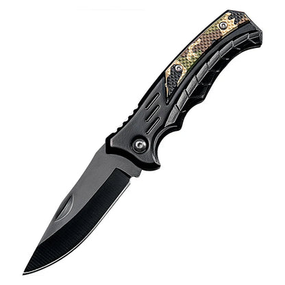 Stainless Steel Folding Fillet Knife with PP Handle – Portable Fishing & Camping Meat Cutter   2/2