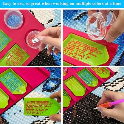 Diamond Painting Accessories Tray Organizer – Storage Boxes & Containers for Bead Sorting