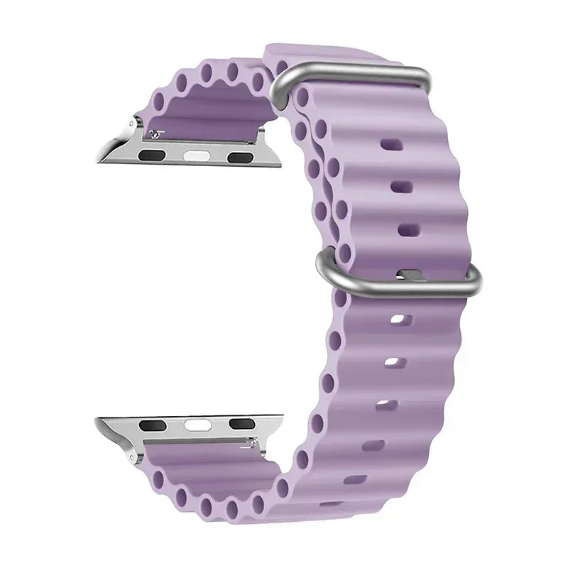 Strap for Apple Watch Ultra Band – 49mm, 44mm, 45mm, 41mm, 40mm, 38mm, 1:1 Original Ocean Belt for iWatch Series 9, 8, 7, SE Bands