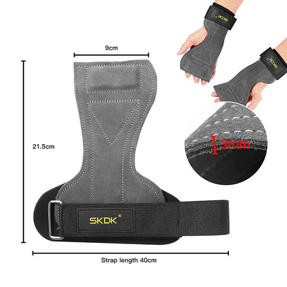 Gym Grips : SKDK Cowhide Palm Guards for Weightlifting, Gymnastics - Fitness Training Equipment
