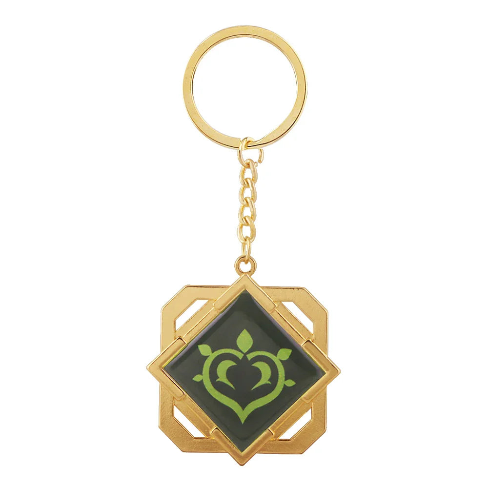 Genshin Impact Venti Eye Keychain 1:1 – Luminous Anime Cosplay Key Ring Backpack Pendant Gaming Accessories Gift