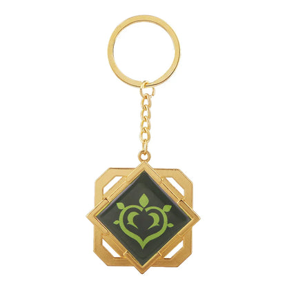 Genshin Impact Venti Eye Keychain 1:1 – Luminous Anime Cosplay Key Ring Backpack Pendant Gaming Accessories Gift