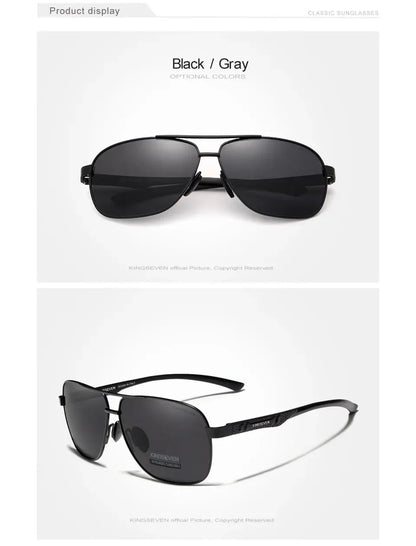 KINGSEVEN Polarized Pilot Sunglasses – UV400 HD Lens Aluminum Frame Photochromic Night Vision Eyewear for Men & Women