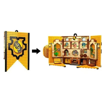 Academy Flag Building Block Set - 4-Piece Collectible Toy Set for Teens & Adults